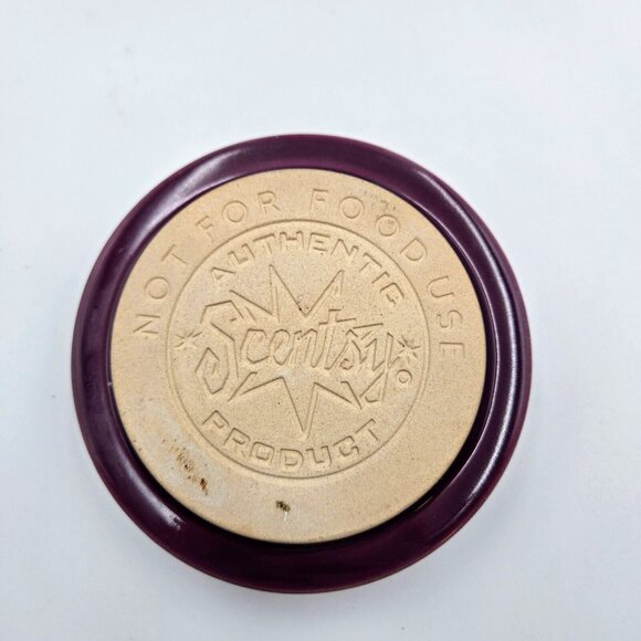 Scentsy Wax Warmer Cosmos Purple Floral Retired Embossed Full Sized Wax … - Picture 9 of 14